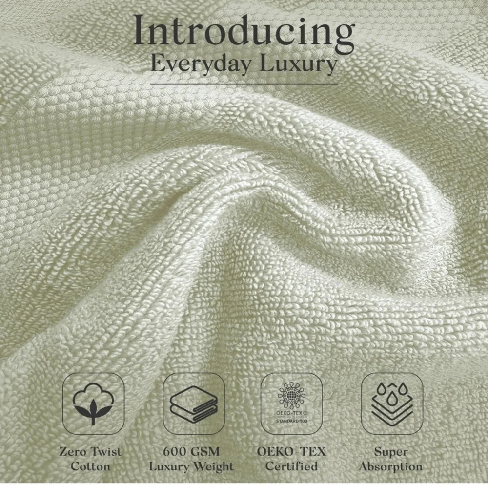Zero Twist Bathroom Towels Ser